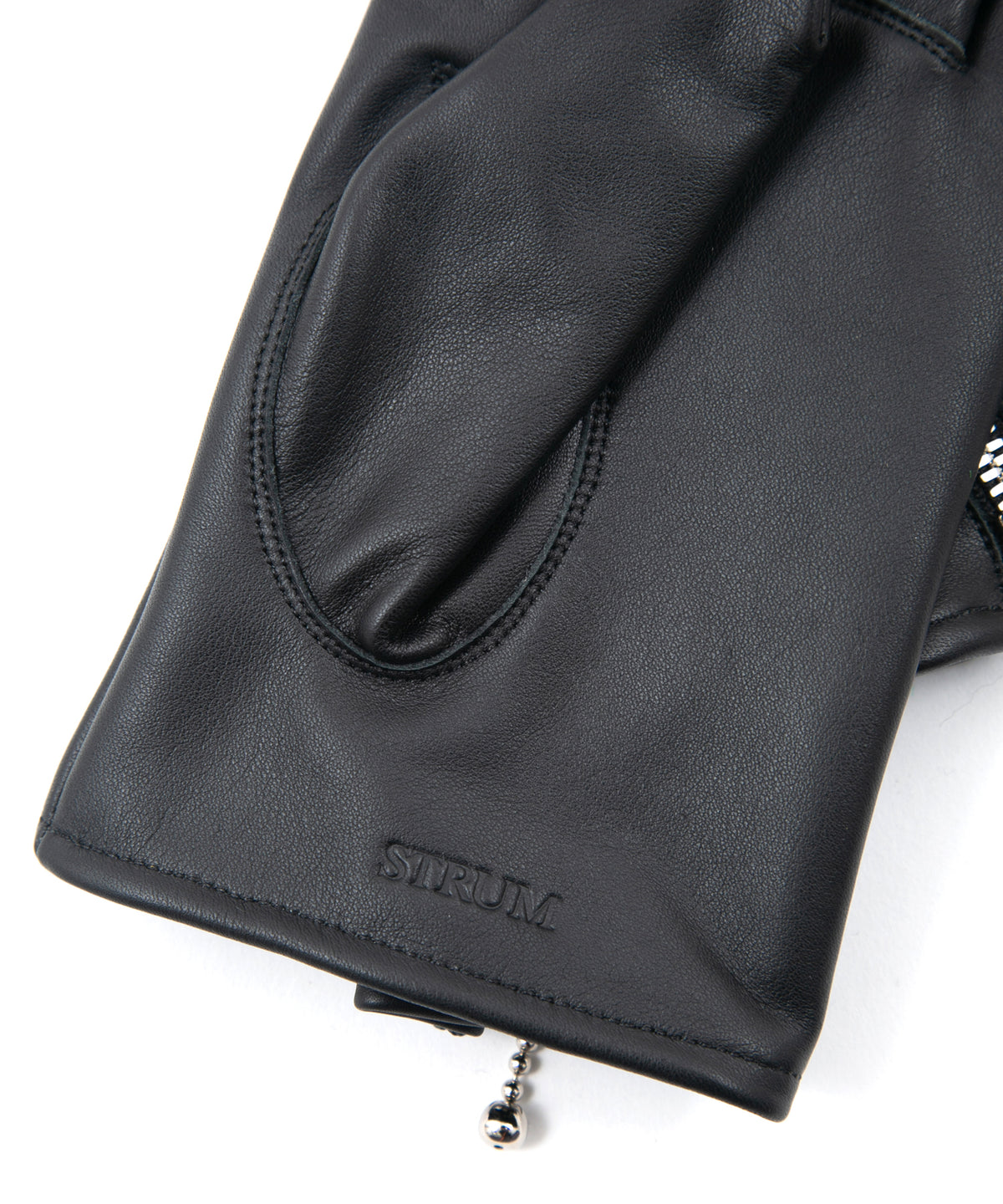 クロム鞣し ステアハイド HIGH GEAR 2 ダブルライダースグローブ - BLACK