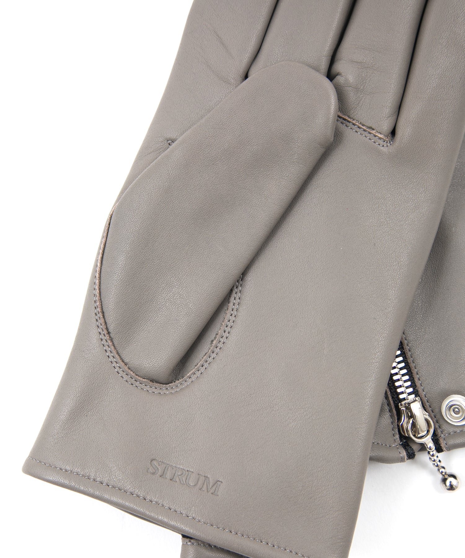 クロム鞣し ステアハイド HIGH GEAR 2 W ライダース グローブ - GRAY