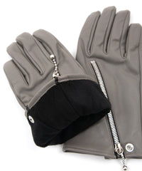 Chrome-tanned Steerhide HIGH GEAR 2 W Riders Gloves - GRAY