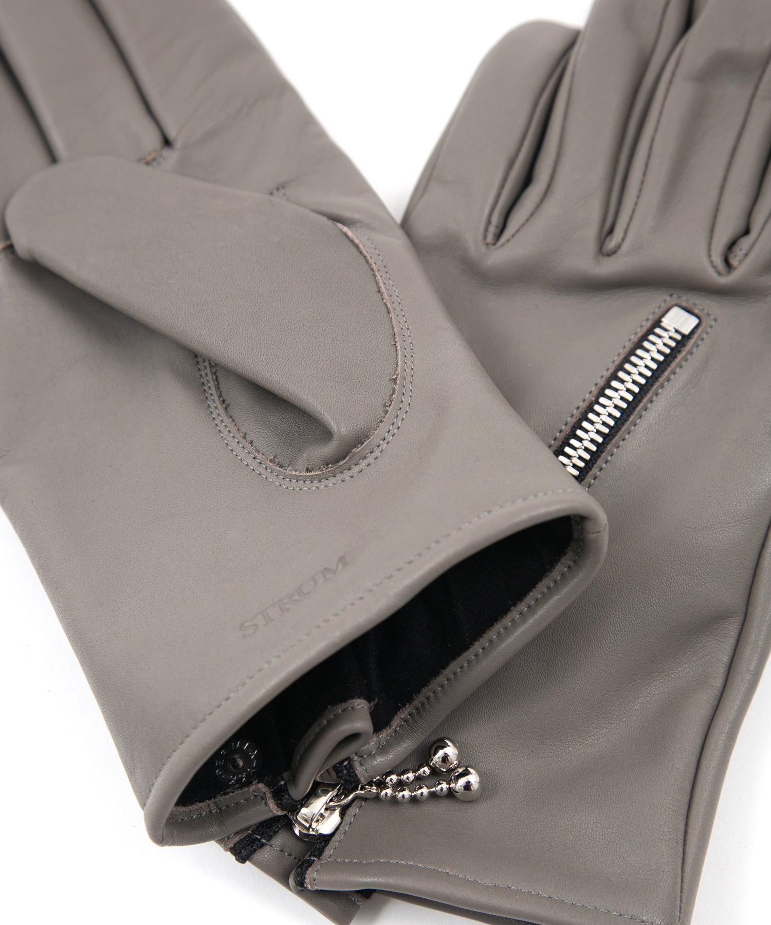 クロム鞣し ステアハイド HIGH GEAR 2 W ライダース グローブ - GRAY