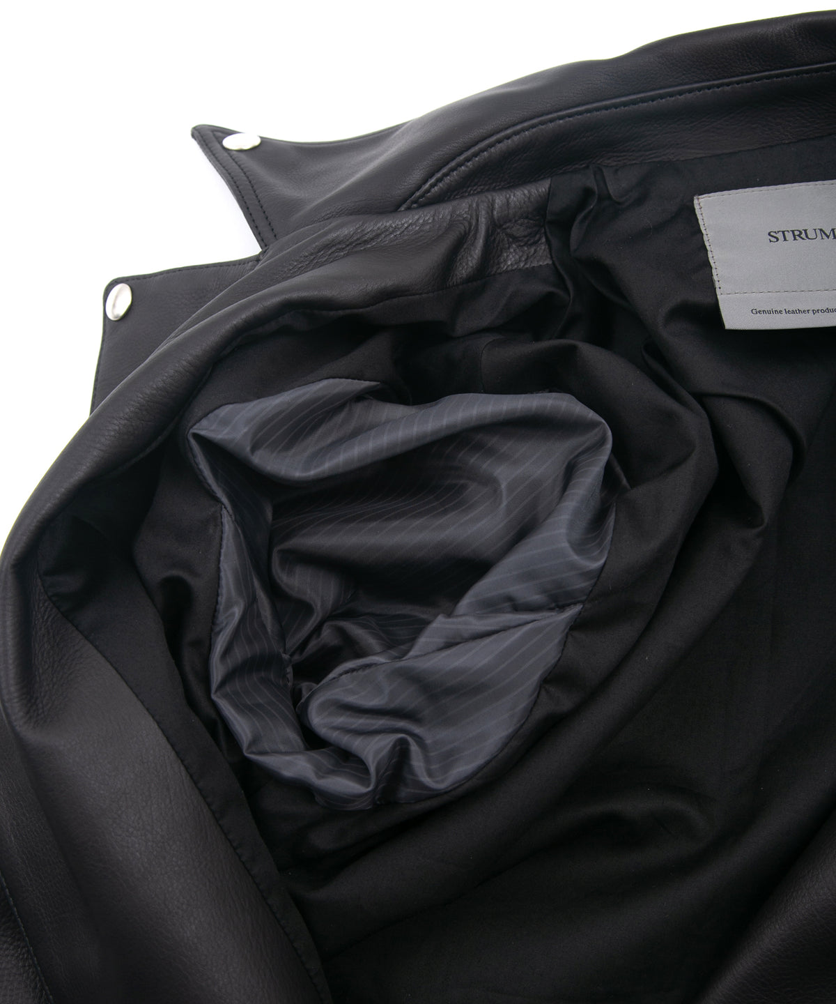 オイルカーフ SPEEDER ダブルライダースジャケット - BLACK