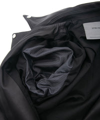 オイルカーフ SPEEDER ダブルライダースジャケット - BLACK