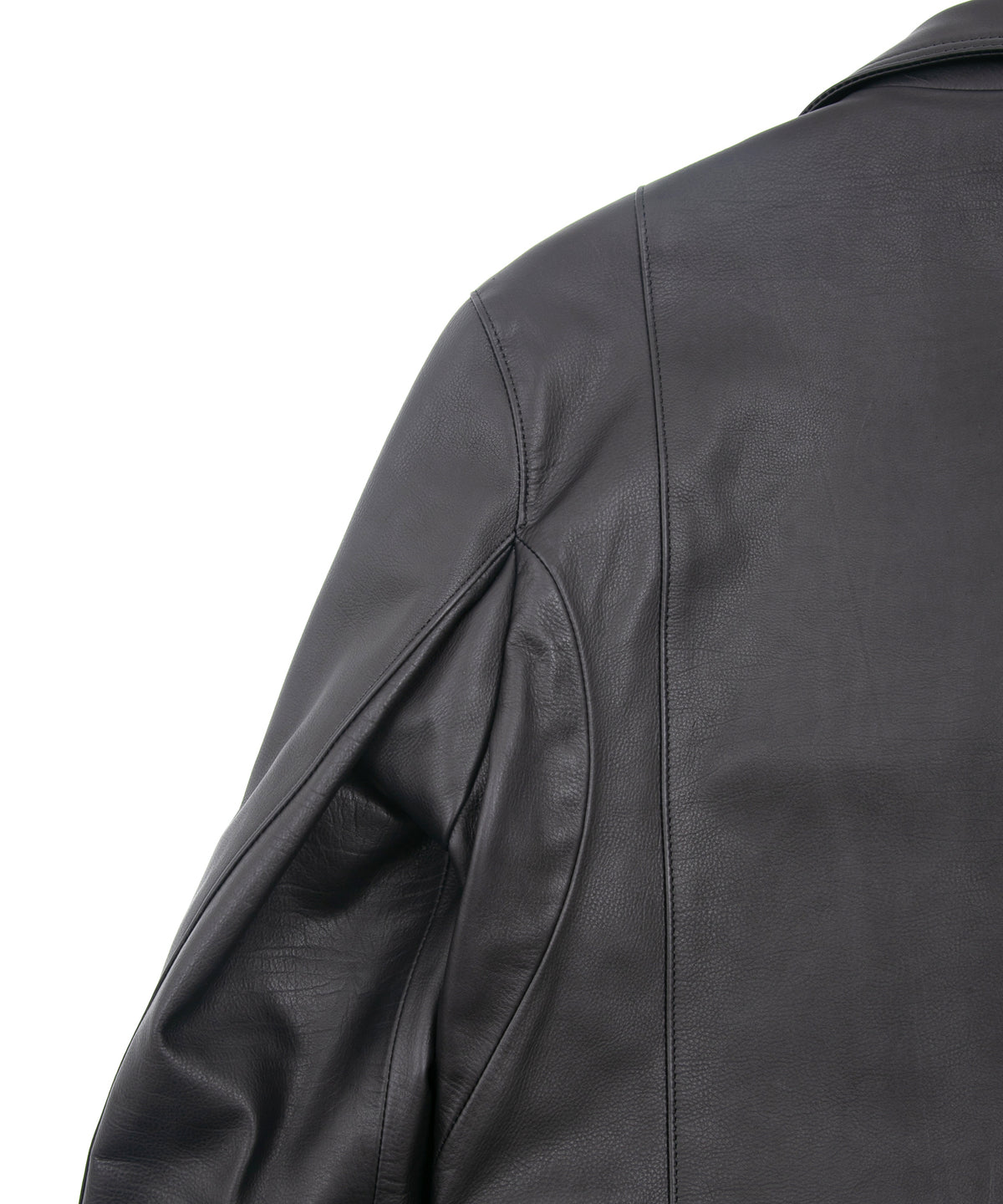 オイルカーフ SPEEDER ダブルライダースジャケット - BLACK