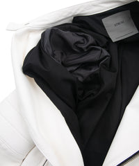 白鞣し ディアスキン  RAW BURST セミダブル ライダース - WHITE