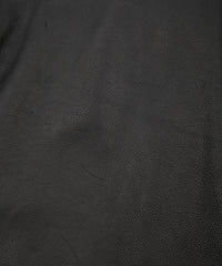 白鞣し × 黒染め ディアスキン 2トーン JOEY ダブルライダースジャケット - BLACK × WHITE