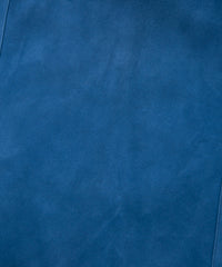 Sheepskin Suede SHARON Hoodie Vest - BLUE