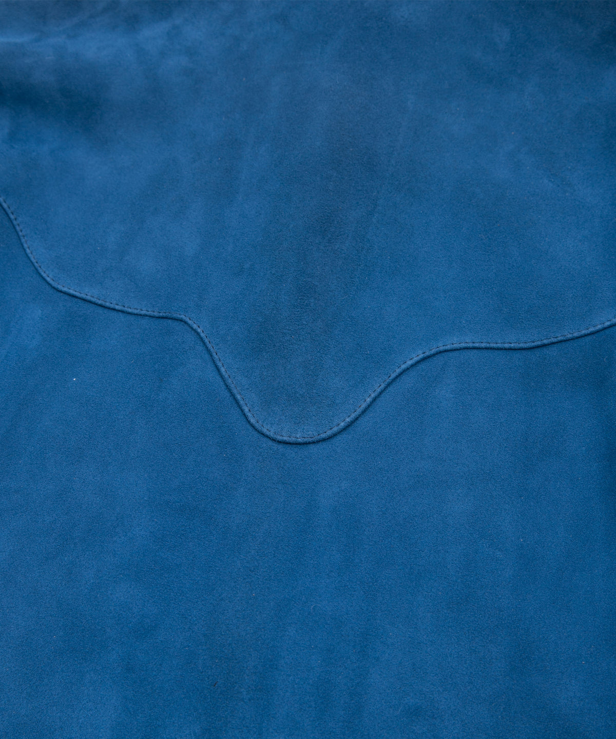 Sheepskin Suede EDDIE Western Shirt - BLUE