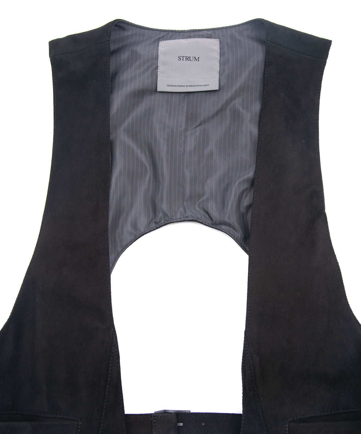 Sheepskin Suede HI-STEP Tactical Vest - BLACK