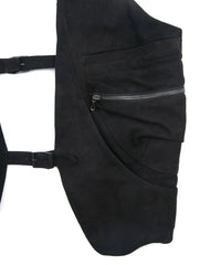 Sheepskin Suede HI-STEP Tactical Vest - BLACK