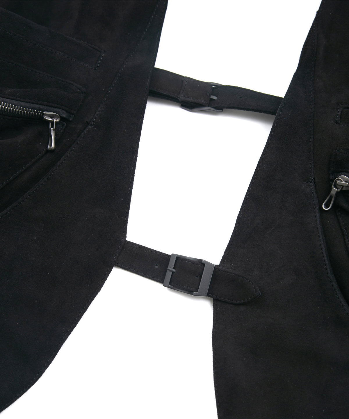 Sheepskin Suede HI-STEP Tactical Vest - BLACK