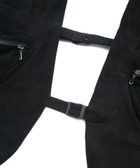 Sheepskin Suede HI-STEP Tactical Vest - BLACK