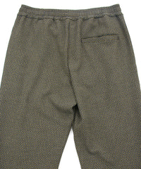 ポリ レーヨン ストレッチ ドビー トラック テーパードパンツ - YELLOW × NAVY