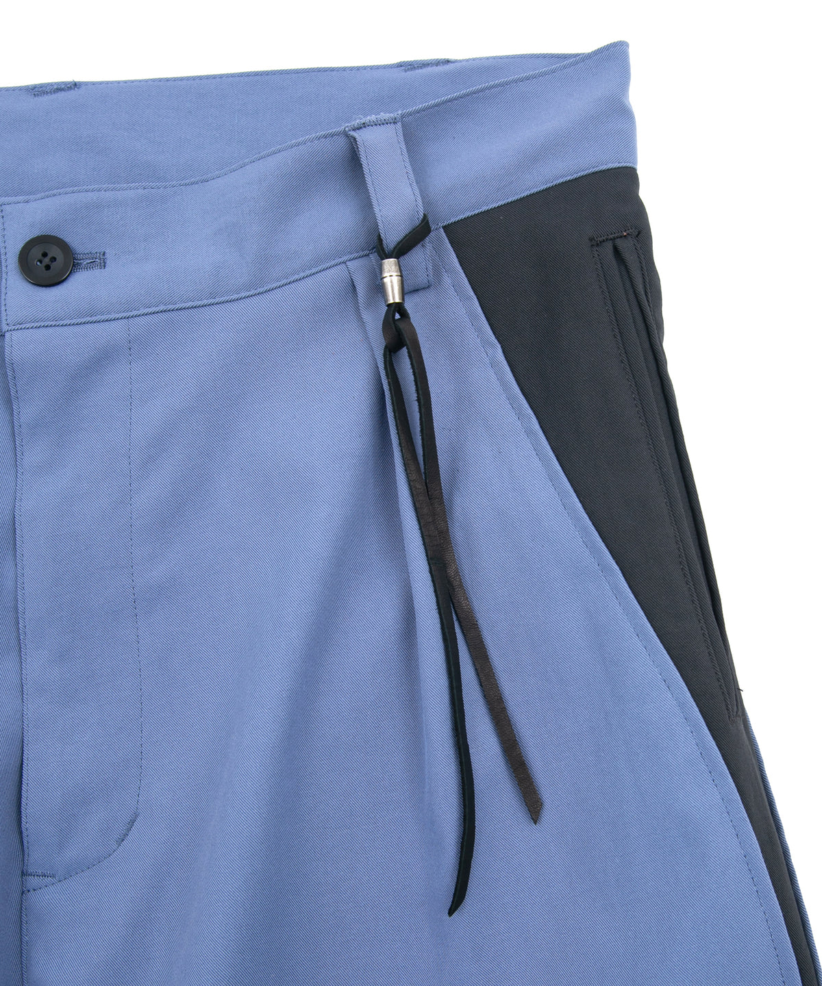 Spun Poly Stretch Tweel Pistol Pants - BLUE x GRAY