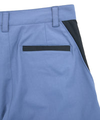 Spun Poly Stretch Tweel Pistol Pants - BLUE x GRAY