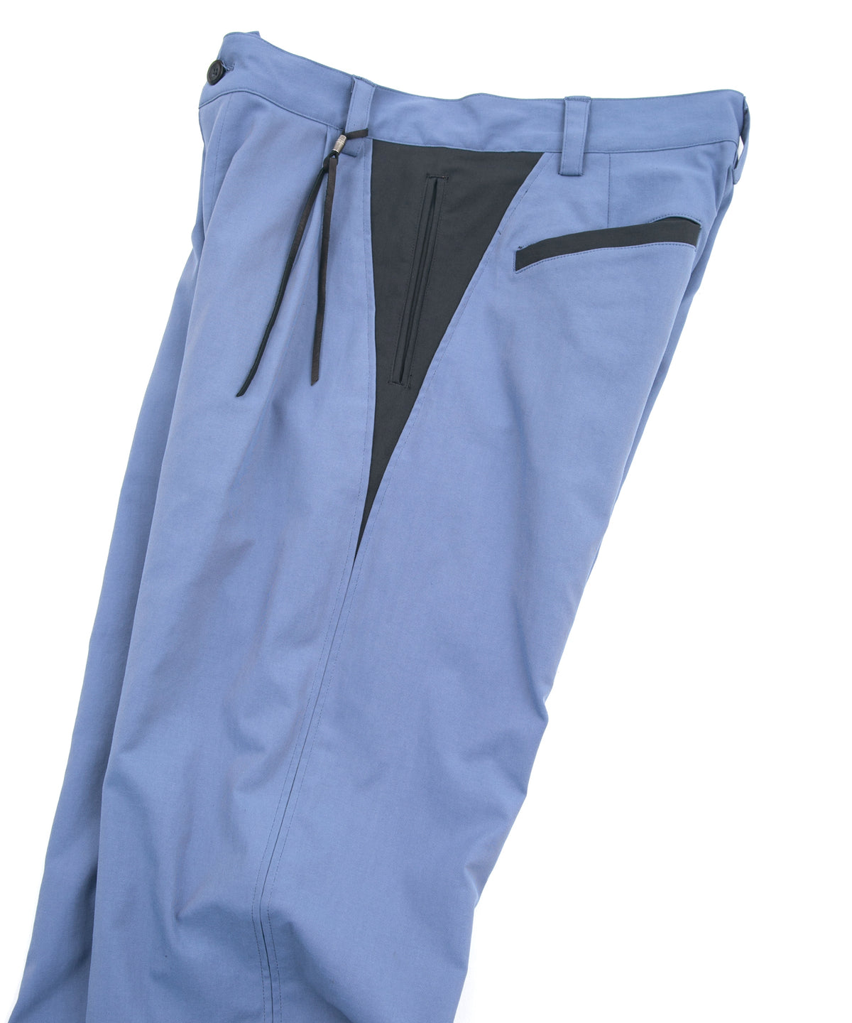 Spun Poly Stretch Tweel Pistol Pants - BLUE x GRAY