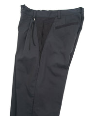 スパンポリ ストレッチ ツイール ピストル パンツ - GRAY × BLACK