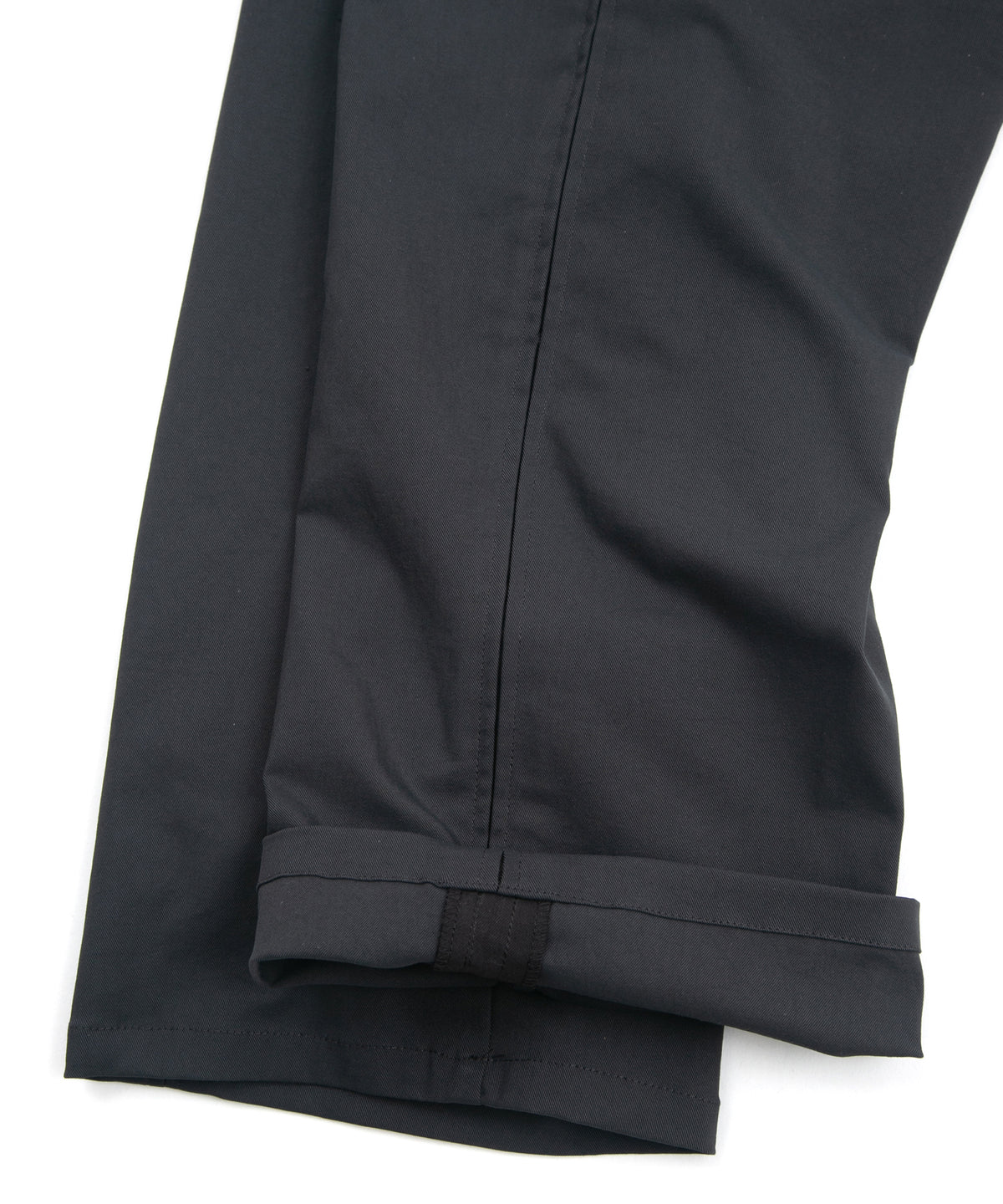 スパンポリ ストレッチ ツイール ピストル パンツ - GRAY × BLACK