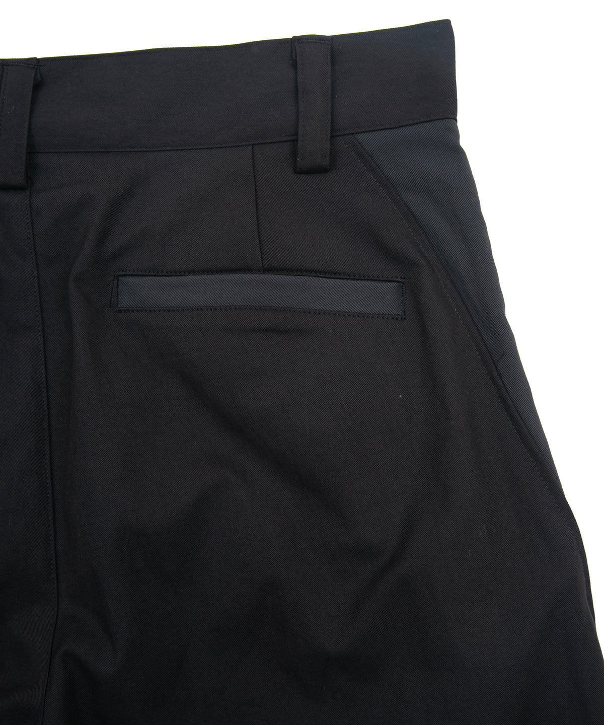 スパンポリ ストレッチ ツイール ピストル パンツ - BLACK × GRAY