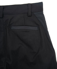 スパンポリ ストレッチ ツイール ピストル パンツ - BLACK × GRAY