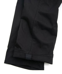 スパンポリ ストレッチ ツイール ピストル パンツ - BLACK × GRAY