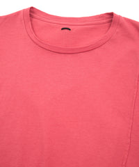 30/- Natural soft jersey wide T-shirt (oversized) - RED
