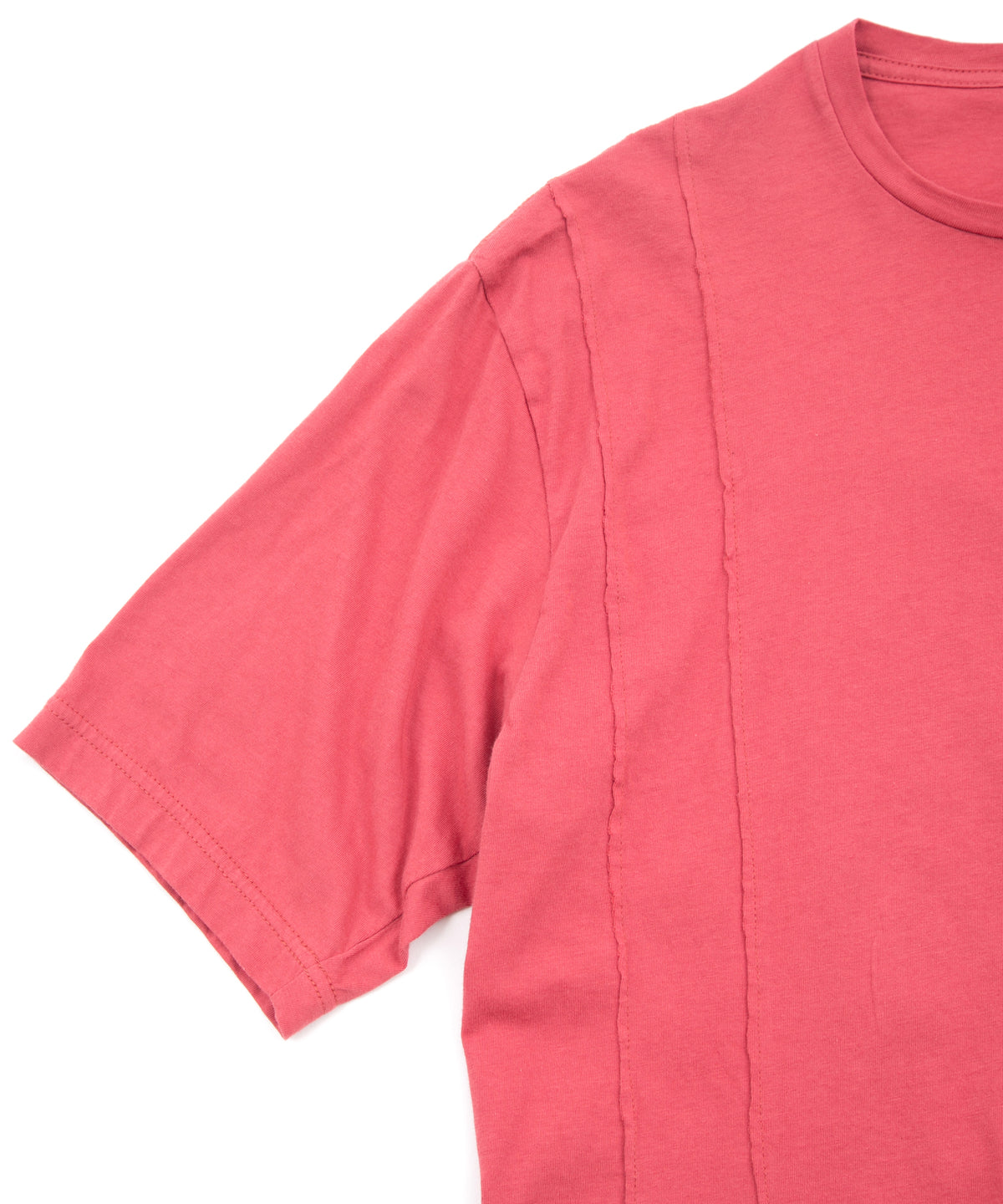 30/- Natural soft jersey wide T-shirt (oversized) - RED