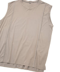 50/1 Supima Cotton High Twist Double Jersey Sleeveless Cut and Sewn - OLIVE
