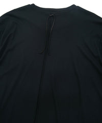 50/1 Supima Cotton High Twist Double Jersey Crew Neck T-Shirt - BLACK