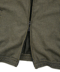 ポリ レーヨン ストレッチ ドビー トラックジャケット - YELLOW × NAVY