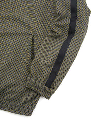 ポリ レーヨン ストレッチ ドビー トラックジャケット - YELLOW × NAVY