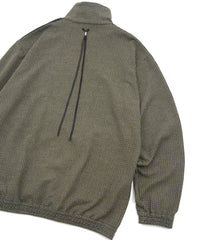 ポリ レーヨン ストレッチ ドビー トラックジャケット - YELLOW × NAVY