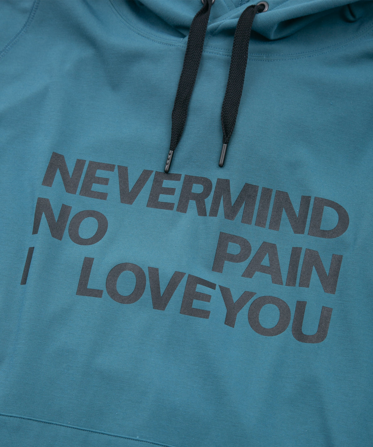 コットンナイロン ストレッチ ジャージ ノースリーブ フーディー - TURQUOISE