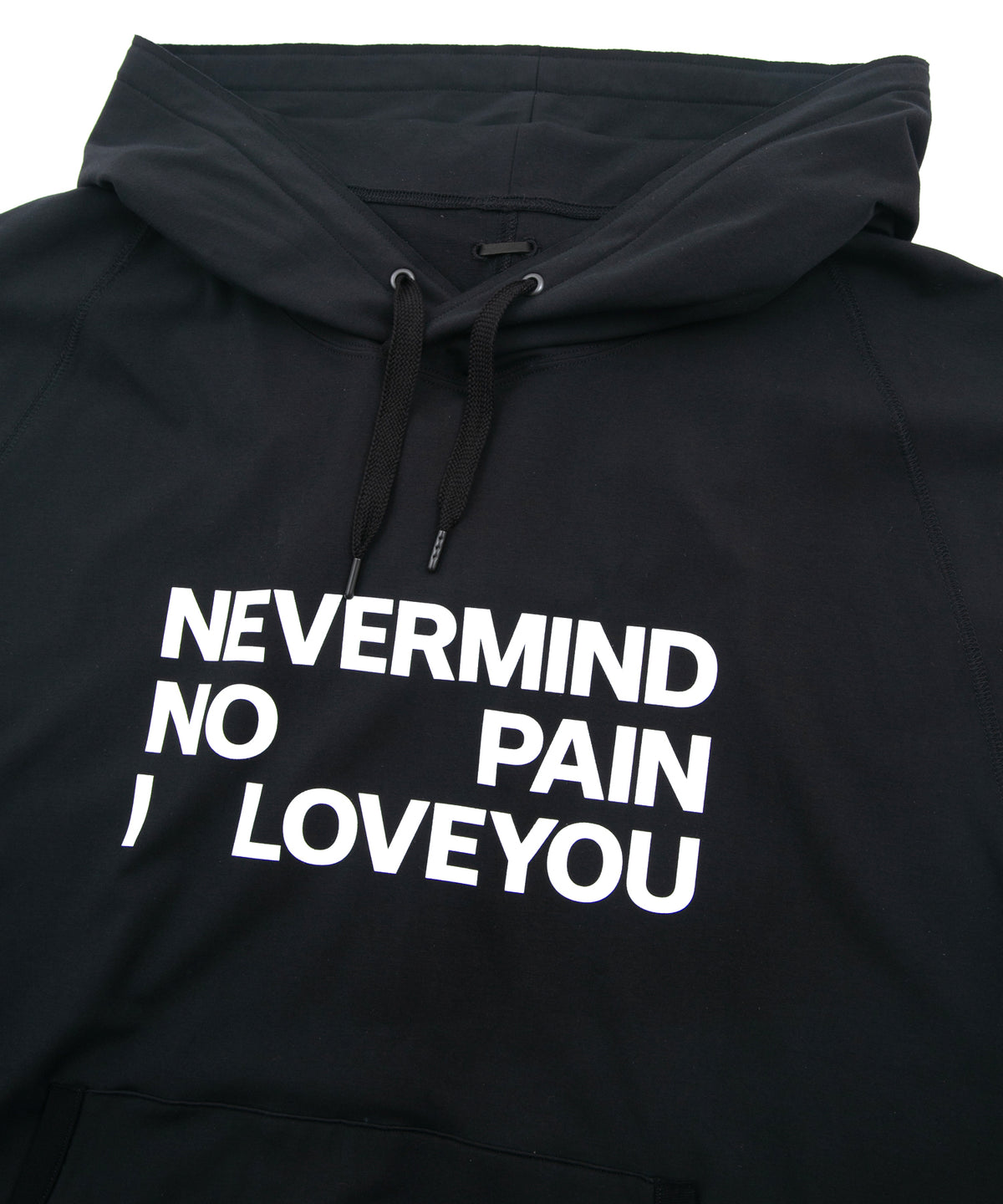 コットンナイロン ストレッチ ジャージ ノースリーブ フーディー - BLACK