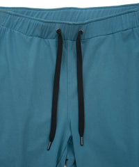 Cotton nylon stretch jersey shorts - TURQUOISE