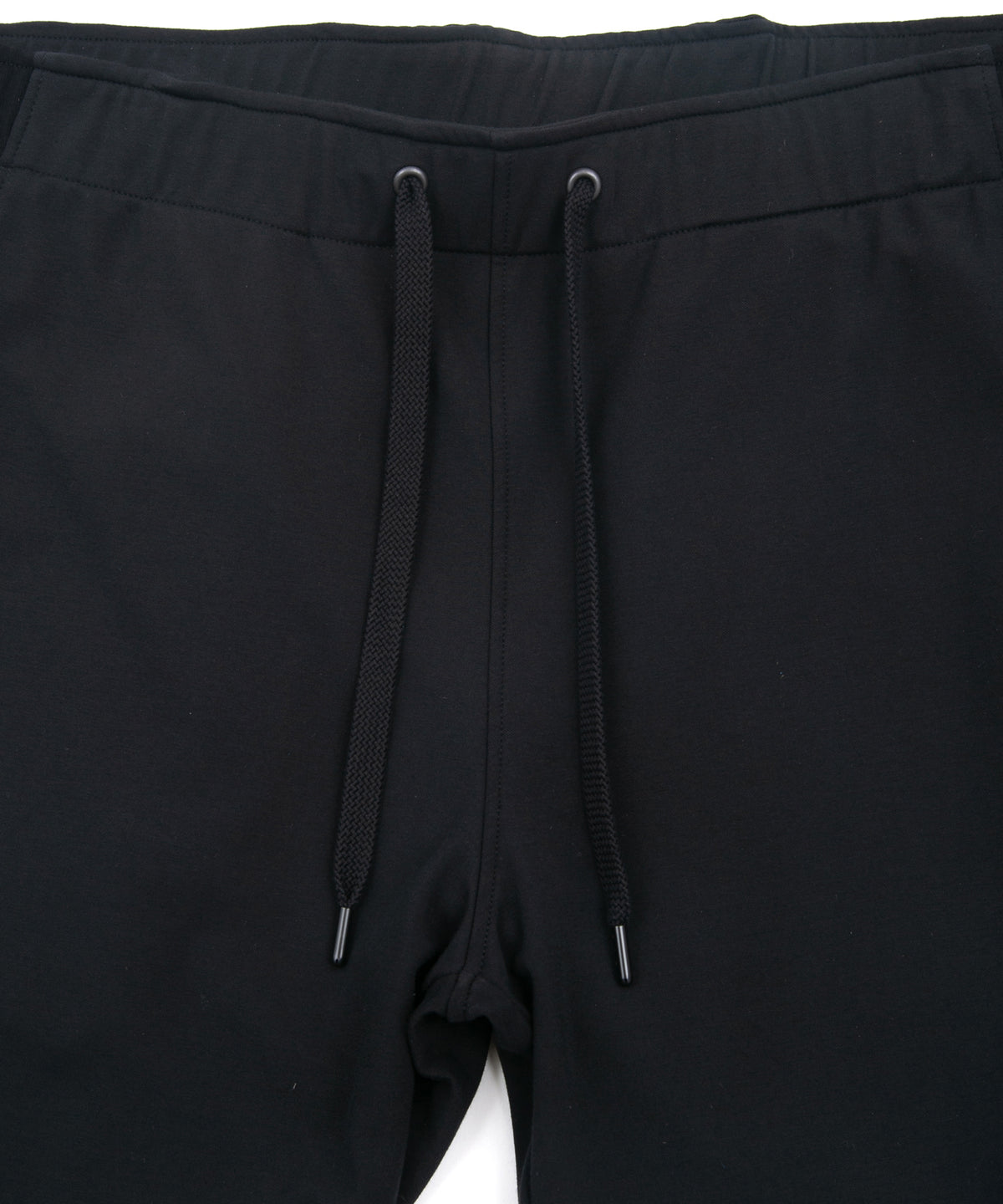 Cotton Nylon Stretch Jersey Shorts - BLACK