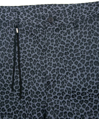Nylon Cotton Two-Bath Dyed Leopard Jacquard Shorts - GRAY
