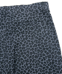 Nylon Cotton Two-Bath Dyed Leopard Jacquard Shorts - GRAY