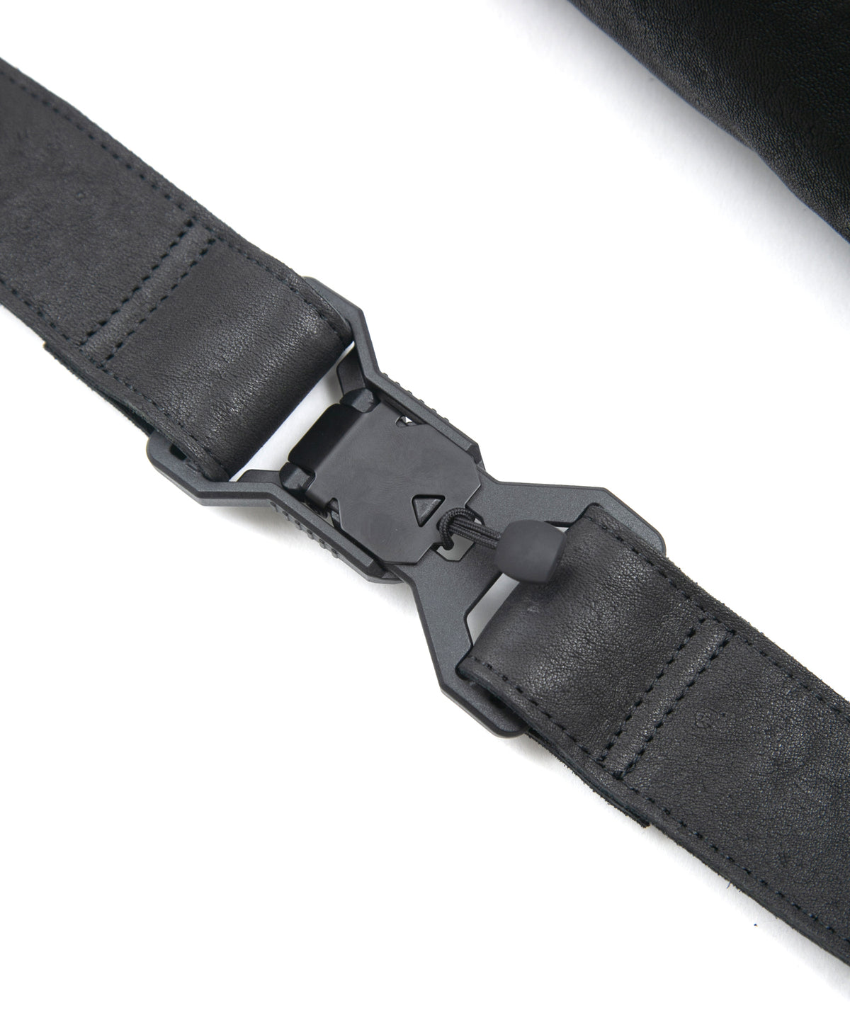 フルタンニン ピット鞣し シュリンク ホースハイド HIGH THROTTLE ボディーバッグ  - BLACK × BLACK