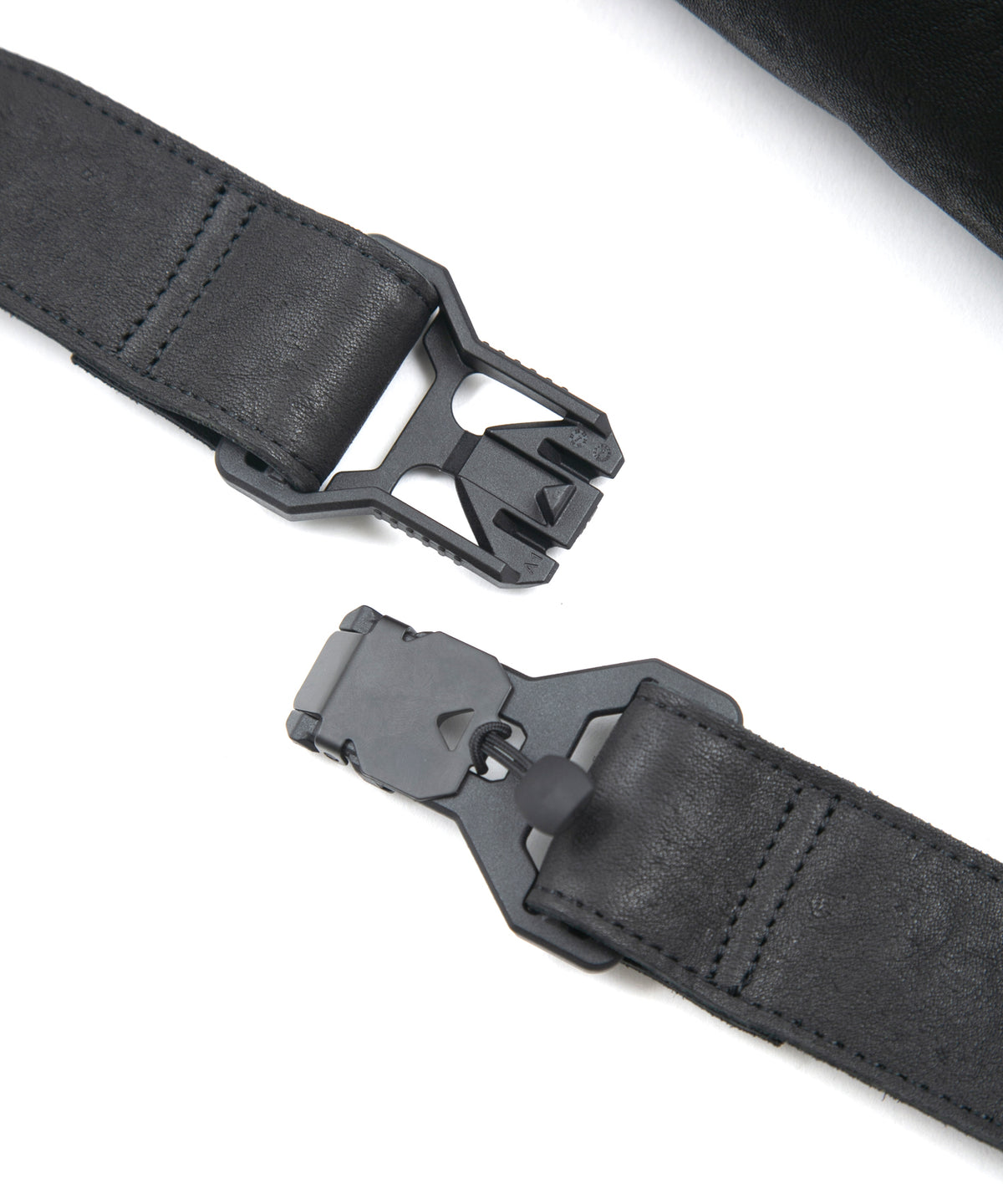 フルタンニン ピット鞣し シュリンク ホースハイド HIGH THROTTLE ボディーバッグ  - BLACK × BLACK