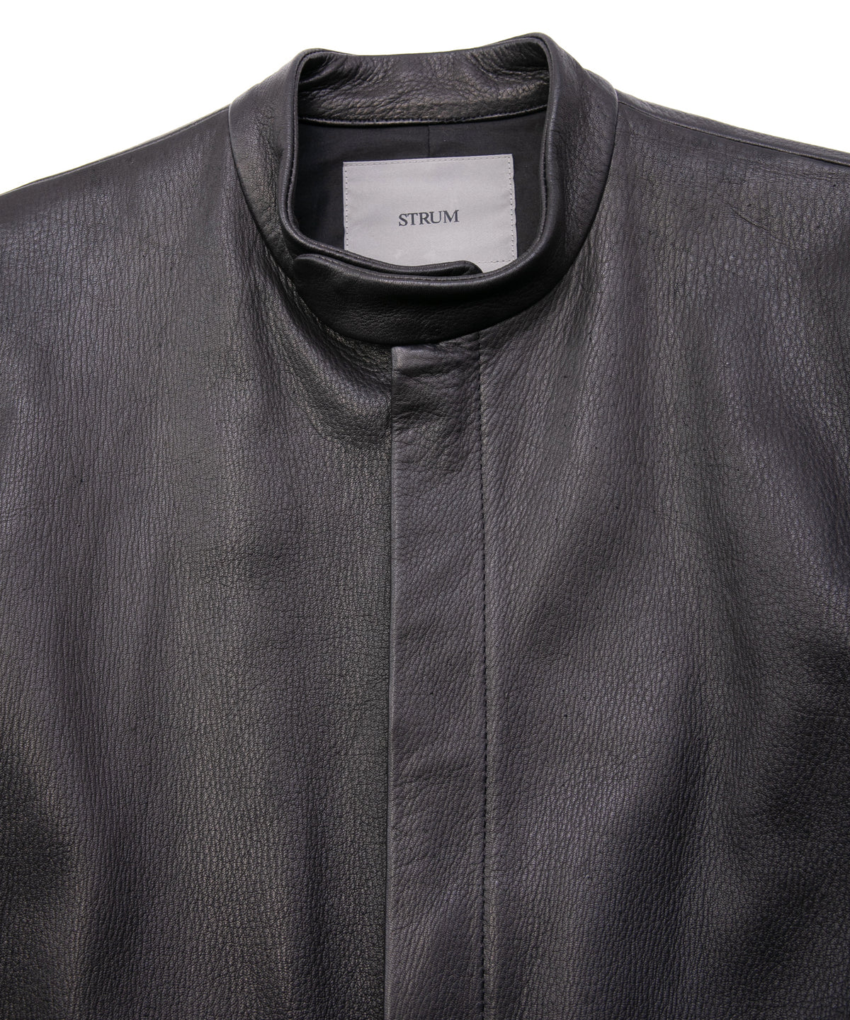 白鞣し 黒染め ディアスキン JUDE シングルライダースジャケット - BLACK