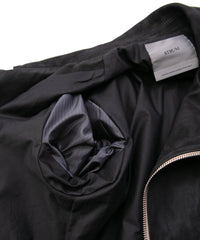 ハイブリッド鞣し イタリアン キャメル ヌバック BIRD MAN ダブルライダースジャケット - BLACK × BROWN