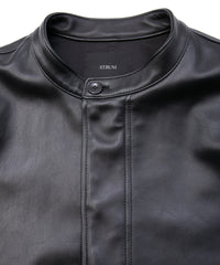 モンゴル ラム RUMBLE [DARK] フィッシュテールコート - BLACK