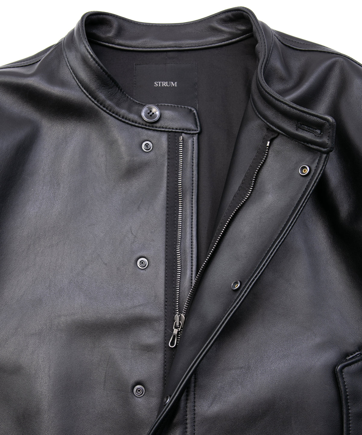 モンゴル ラム RUMBLE [DARK] フィッシュテールコート - BLACK