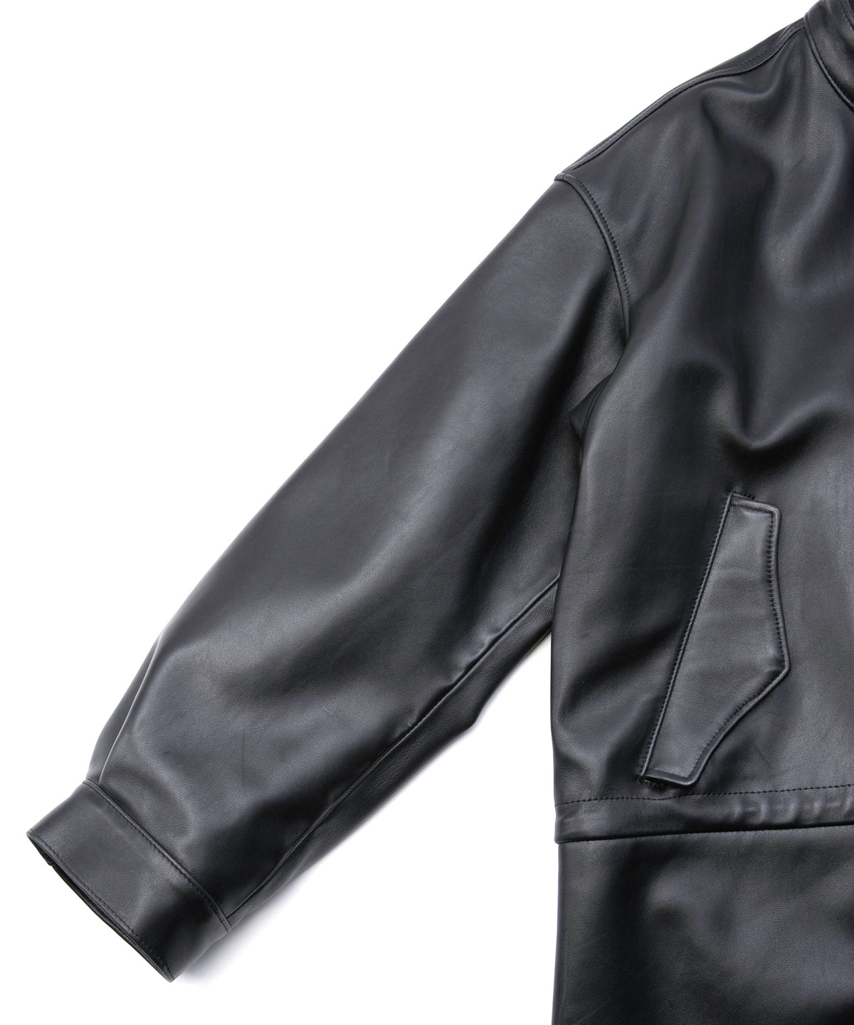 モンゴル ラム RUMBLE [DARK] フィッシュテールコート - BLACK