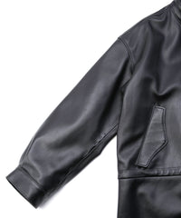 モンゴル ラム RUMBLE [DARK] フィッシュテールコート - BLACK