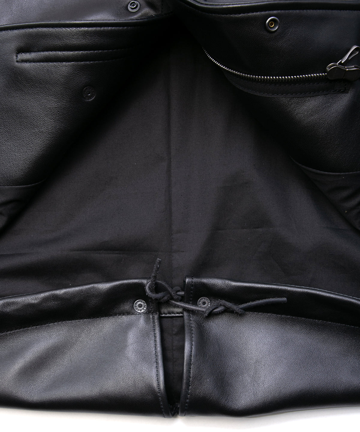 モンゴル ラム RUMBLE [DARK] フィッシュテールコート - BLACK