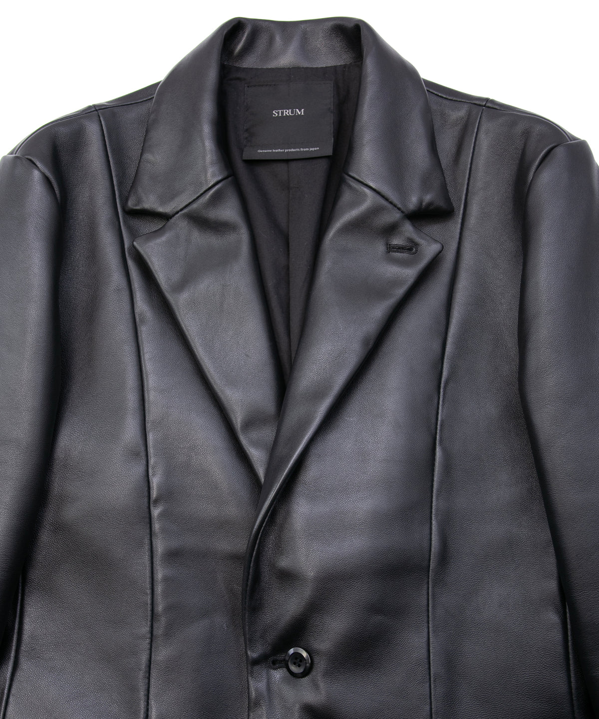 モンゴル ラム ASH [DARK] テーラードジャケット - BLACK