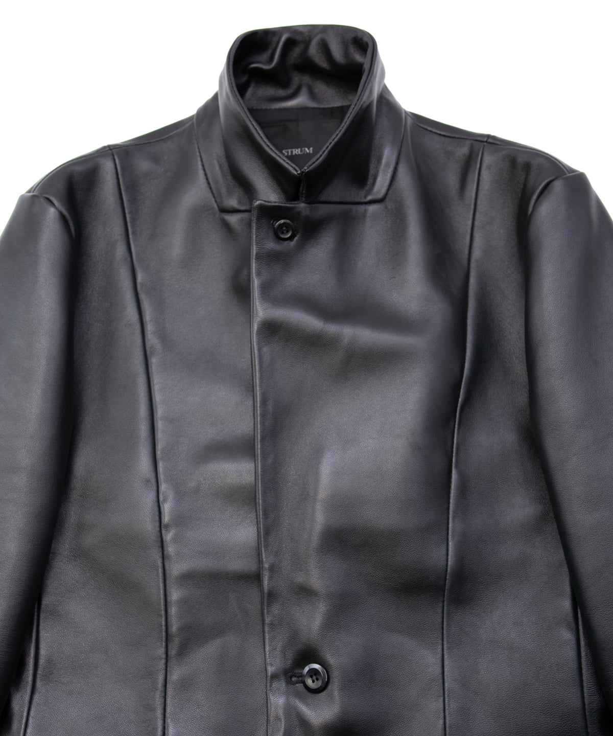 モンゴル ラム ASH [DARK] テーラードジャケット - BLACK