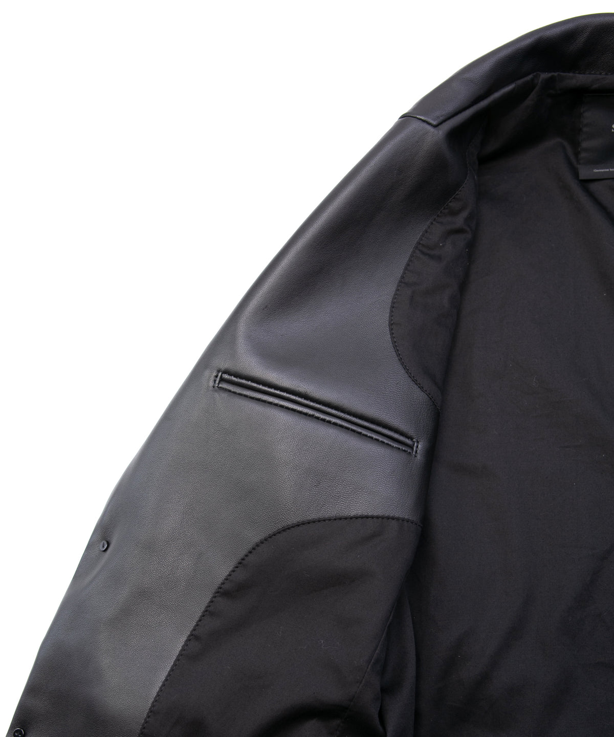 モンゴル ラム ASH [DARK] テーラードジャケット - BLACK