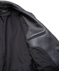 モンゴル ラム ASH [DARK] テーラードジャケット - BLACK